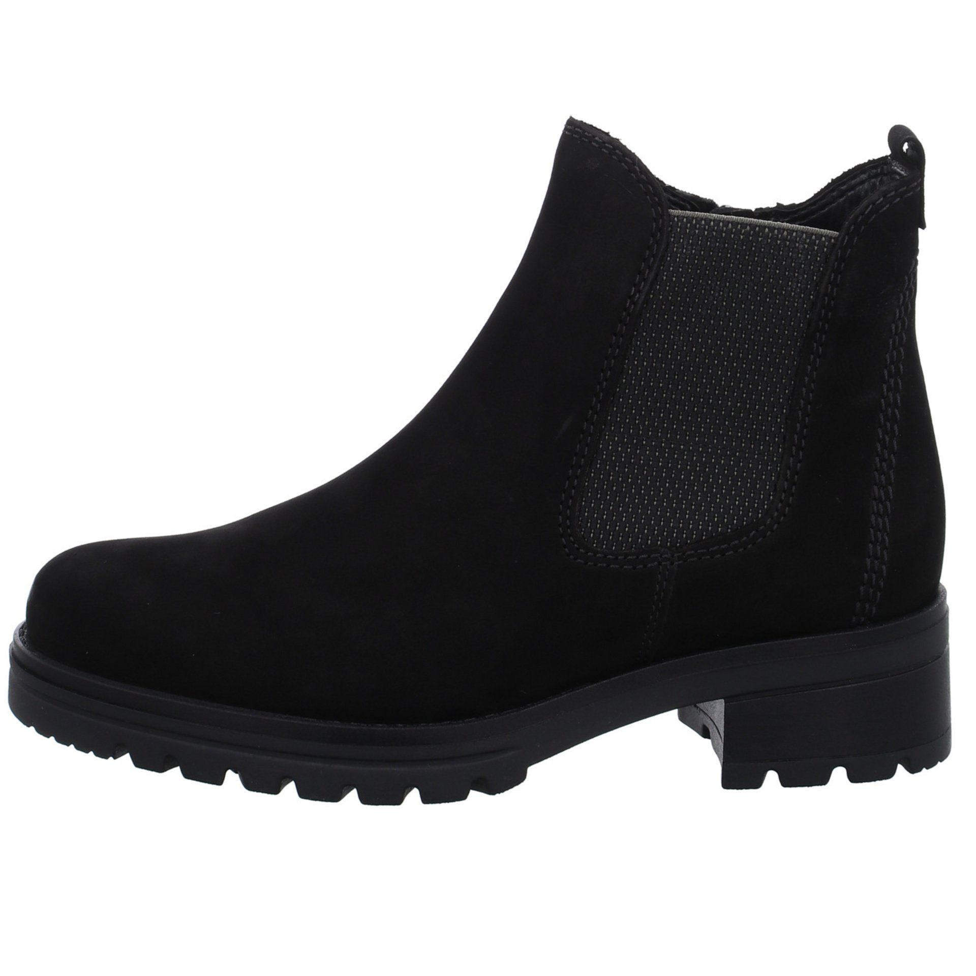 Gabor Chelsea-Boots Leder-/Textilkombination uni Chelseaboots / schwarz Leder-/Textilkombination 47