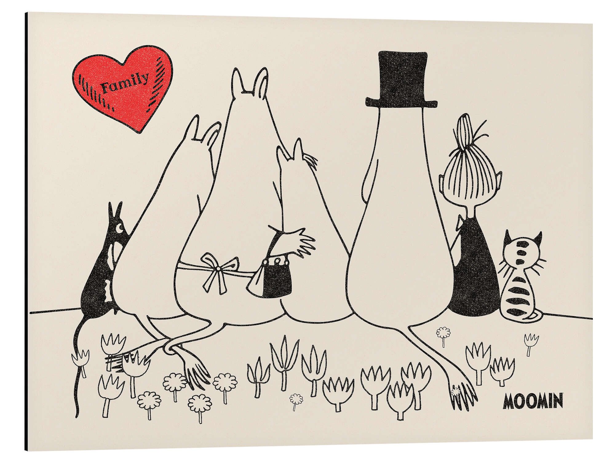 Posterlounge Poster Moomin, Moomin Family, Kinderzimmer günstig online kaufen