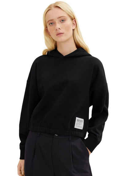 TOM TAILOR Denim Kapuzensweatshirt im Cropped-Design