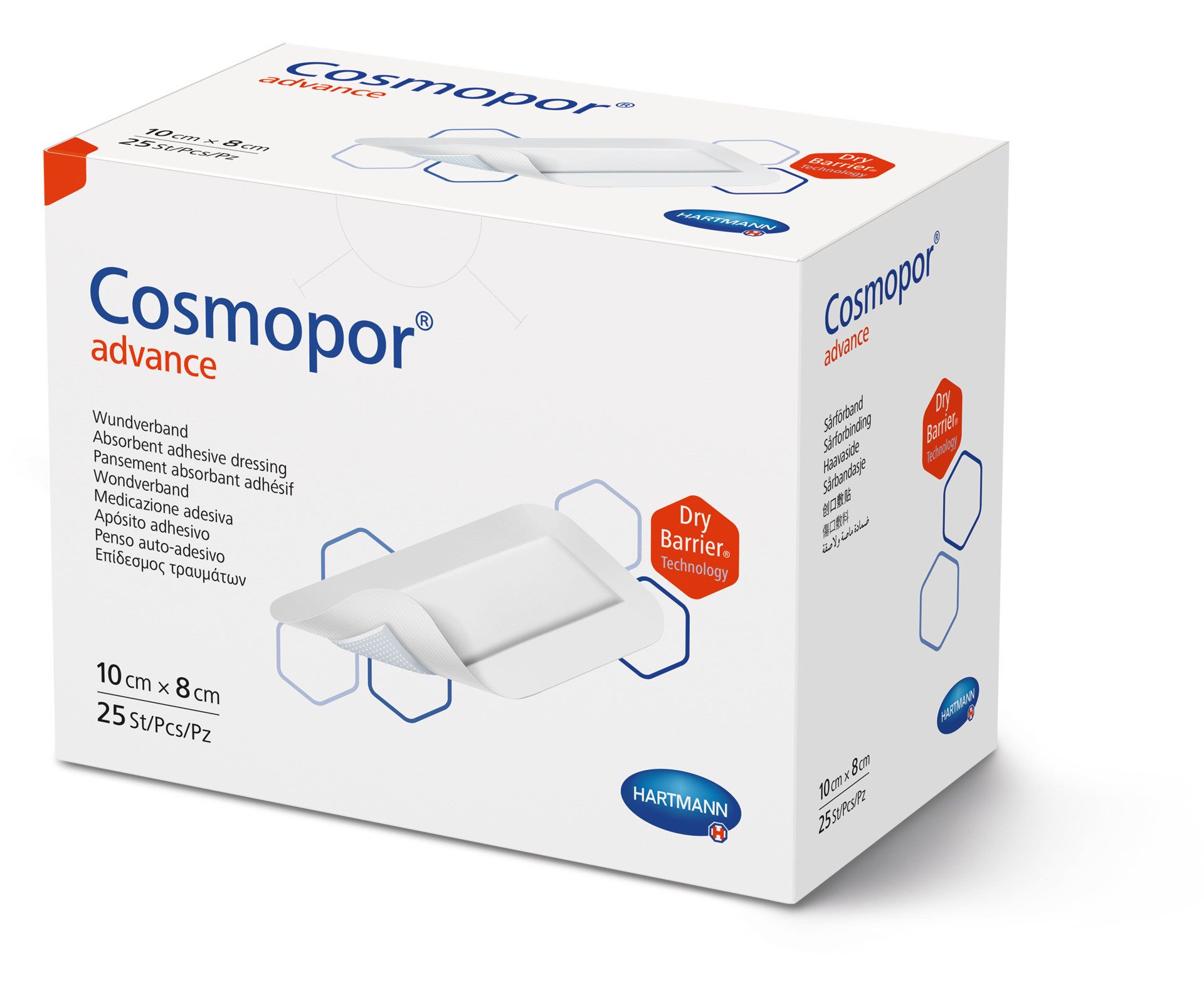 PAUL HARTMANN AG Wundpflaster Cosmopor Advance Wundverband, steril, selbsklebend (450 St., 18 x 25 = 450 Stück)