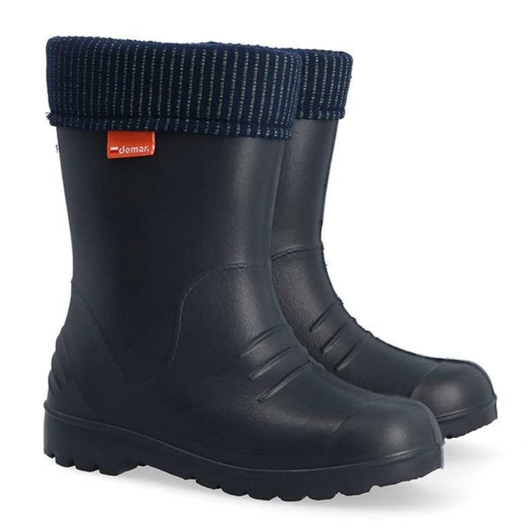 Demar Demar Ultralight Kids Warm Lined Rain Ботинки Wellies Dino Резиновые сапоги