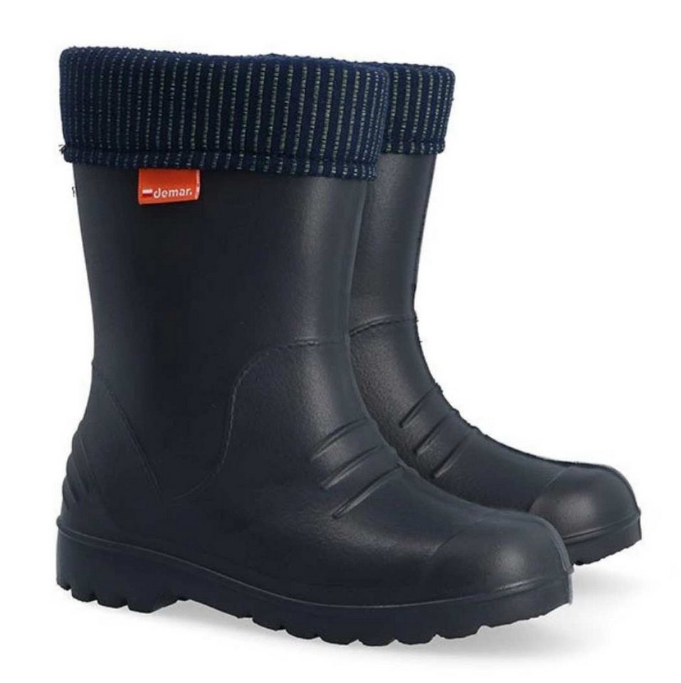Demar Demar Ultralight Kids Warm Lined Rain Boots Wellies Dino Gummistiefel