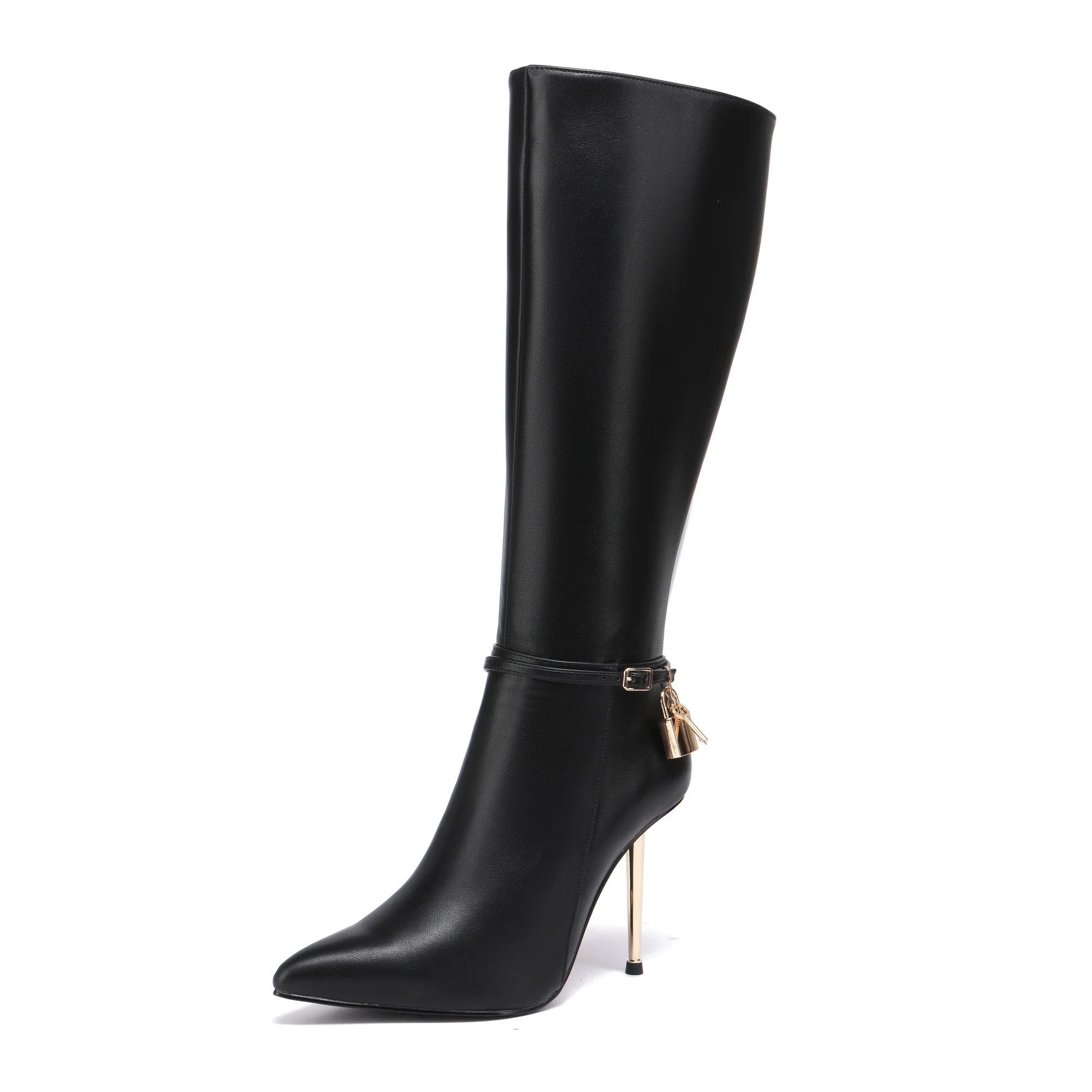 Giaro LEANDRA High-Heel-Stiefel 10cm Absatzhöhe, abnehmbares Schloß-Accesso günstig online kaufen