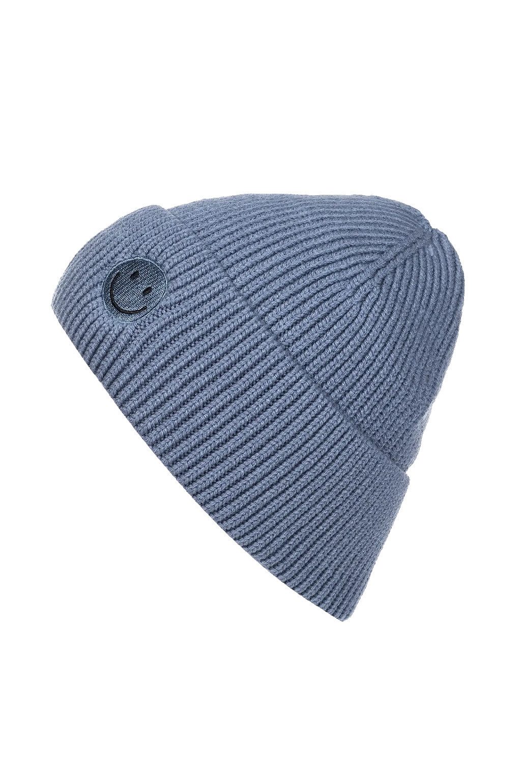 Faera Strickmütze Mit Smiley, Rippenstrick, weiches günstig online kaufen