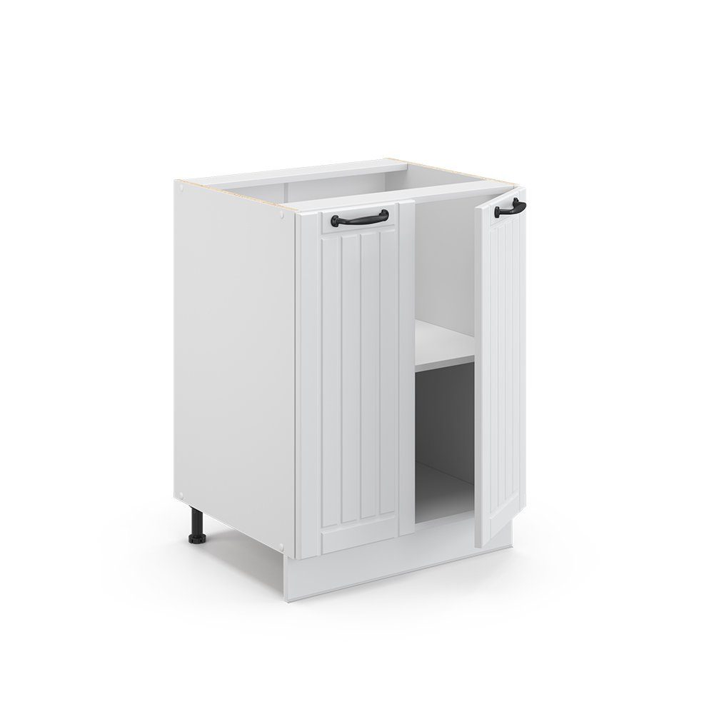 Vicco Unterschrank Fame-Line, Weiß Landhaus/Weiß, 60 cm ohne Arbeitsplatte (1-St) – Bild 5 von 5