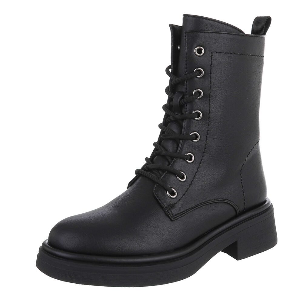 Ital-Design Damen Stiefel mit Schnürung und blockabsatz für Alltag Schnürst günstig online kaufen