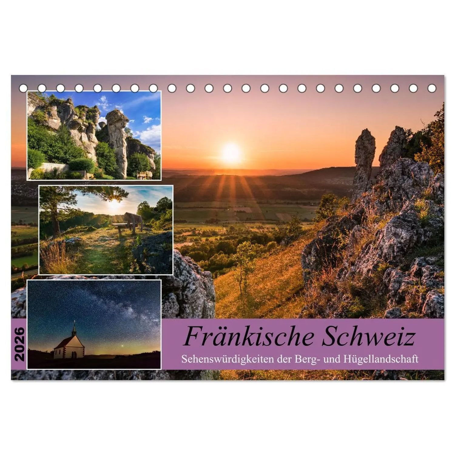 CALVENDO Monatskalender Fränkische Schweiz - Sehenswürdigkeiten der Berg- und...