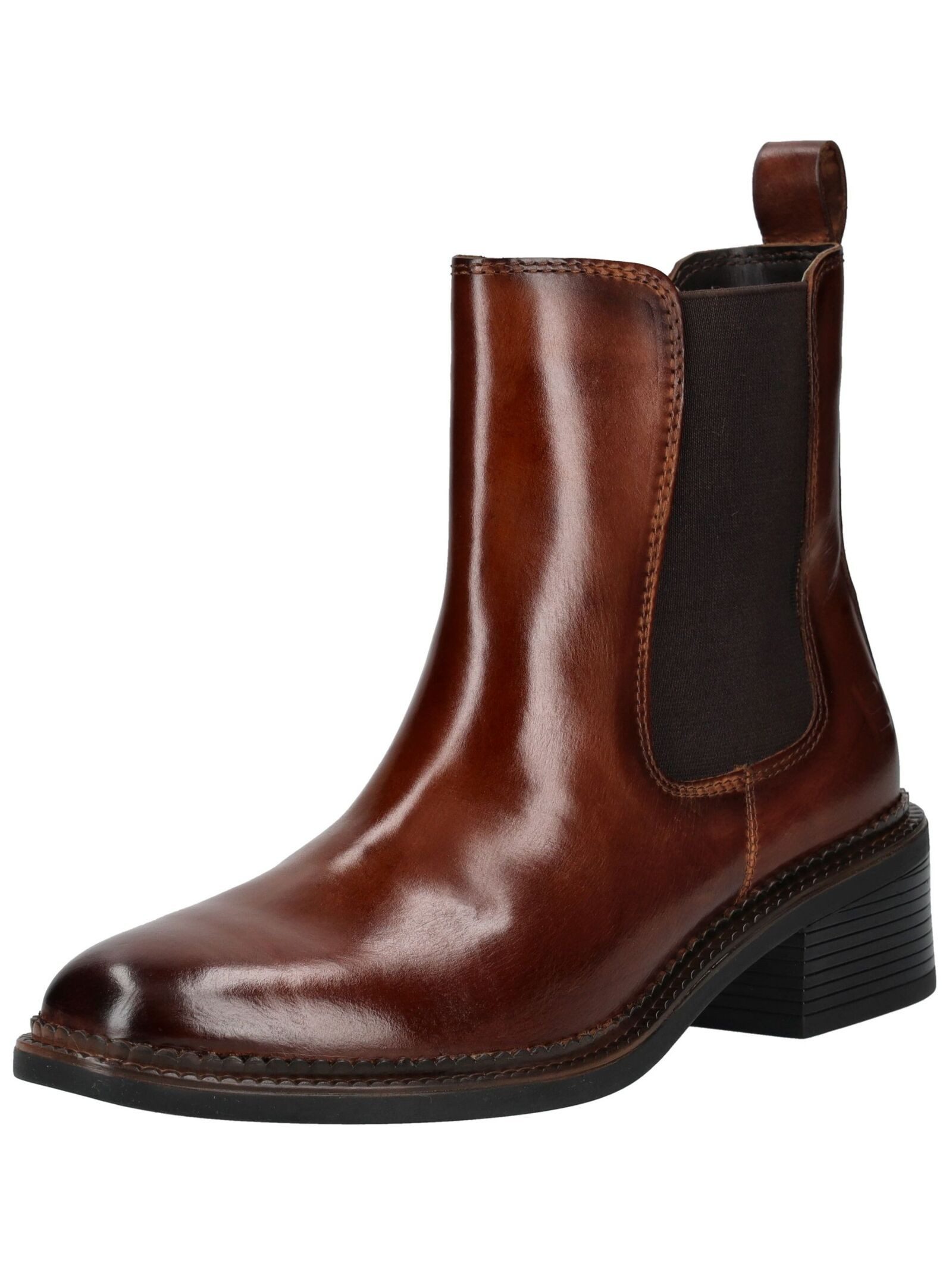 Stiefelette Leder/Textil . Stiefelette