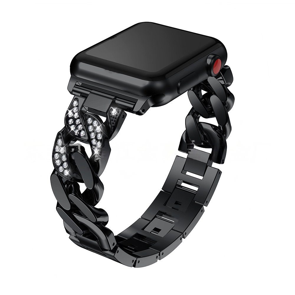 Watch Uhrenarmband Apple 7 series Schwarz für FELIXLEO Armband 45mm, Uhrenarmband 8
