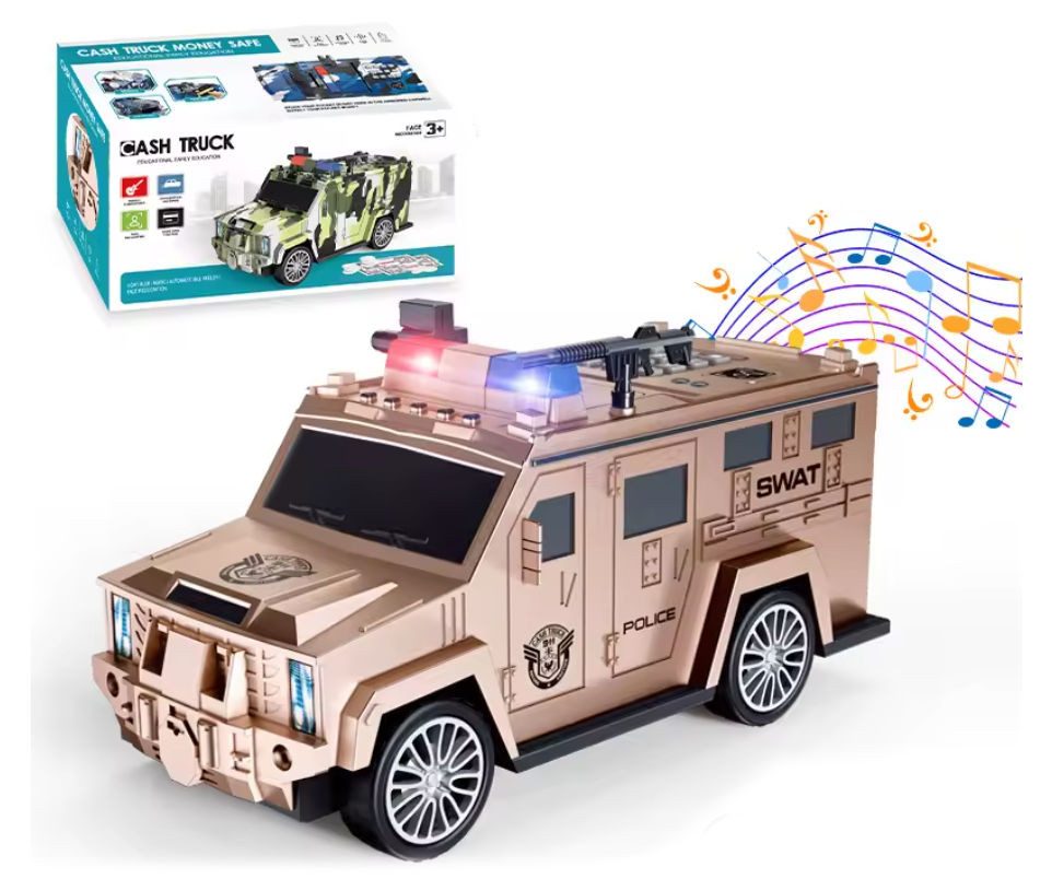 COIL Spardose Elektronisches Spardose, Sparschwein, Safe, Sparschwein, Banknoten und Münzen, Soundeffekte