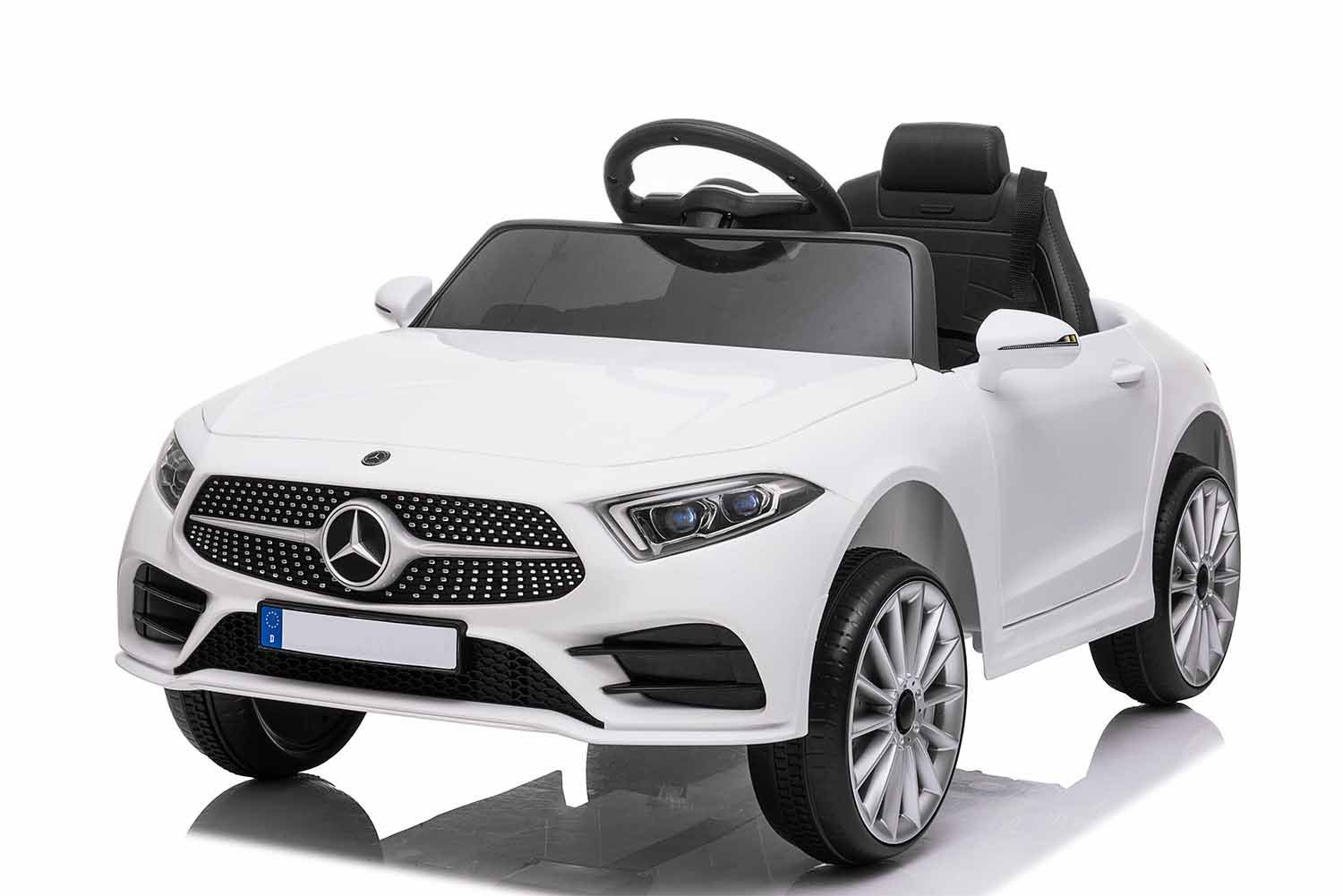 Elektro Mercedes 12V Weiss 7Ah Smarty Auto 2x Kinder Elektro-Kinderauto CLS350 30W