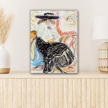 OneMillionCanvasses® Leinwandbild Kunst - Frau - Abstrakt - Alte Meister, (1 St), Leinwand Bilder für Wohnzimmer Schlafzimmer 30x40 cm