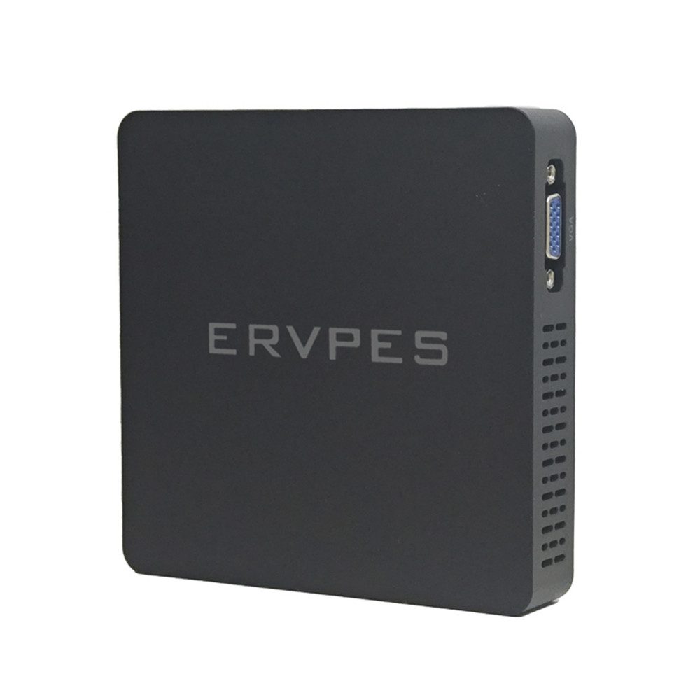 ERVPES Mini-Desktop mit HDMI + VGA, Windows 11 Pro, Intel 6500Y Mini-PC (Intel Intel® Amber Lake Y 6500Y, 8 GB RAM, 128 GB SSD, 8 GB RAM, 128 GB SSD, ideal für Homeoffice, Büro und Multimedia)