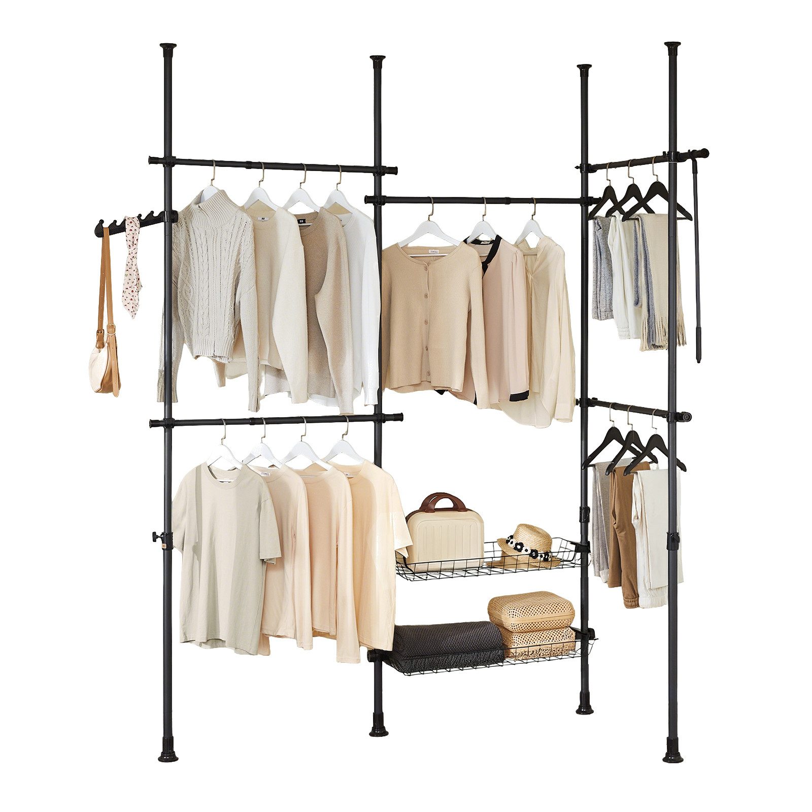 SoBuy Kleiderständer KLS04, Garderobenständer Kleiderschrank, verstellbares günstig online kaufen