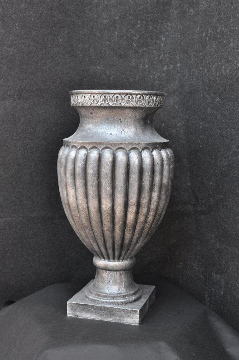Blumentöpfe Blumenvase 84 Vase Skulptur JVmoebel Design P0882x840 Decoracion Grau cm