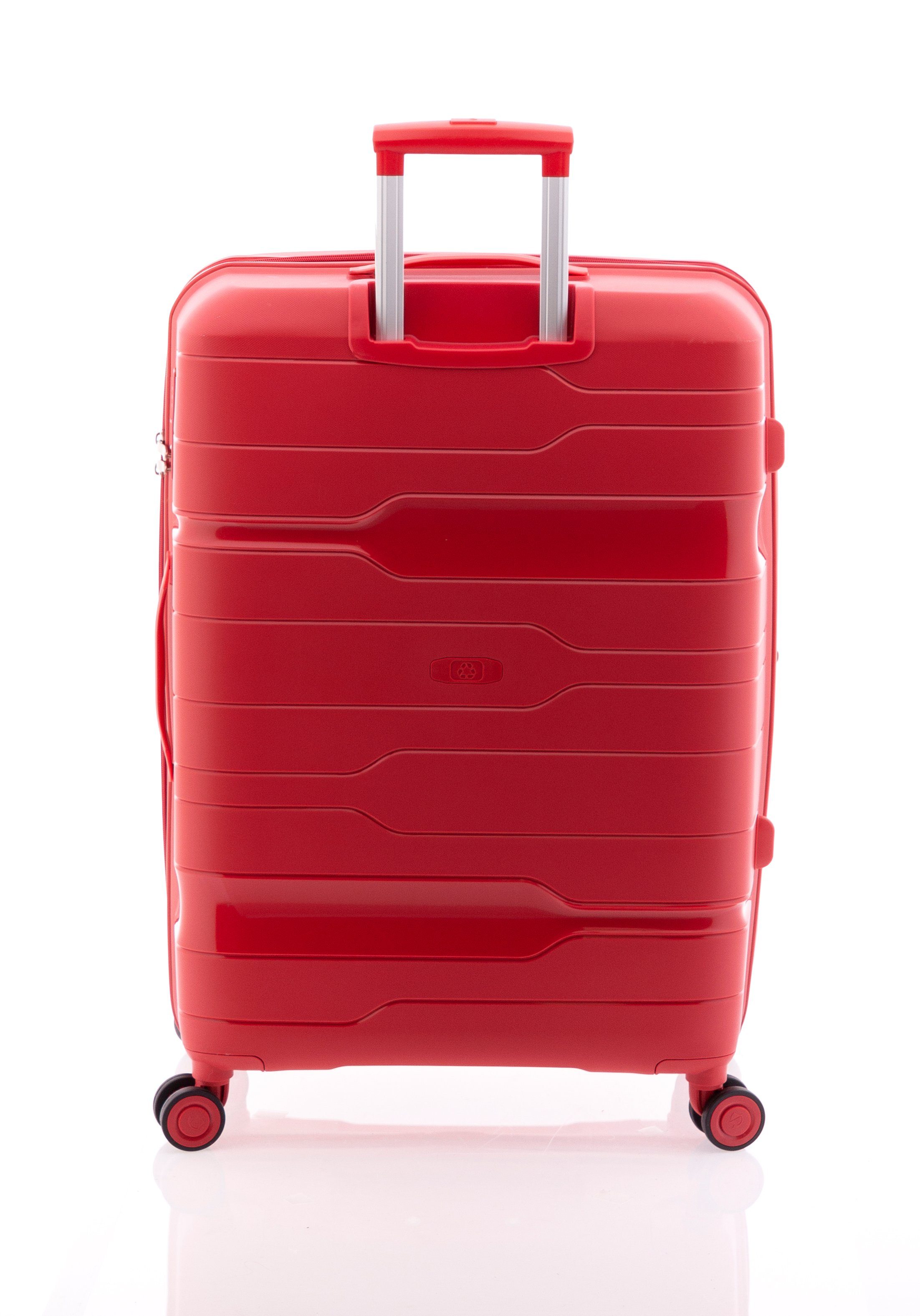 GLADIATOR Hartschalen-Trolley div. XL 4 Rot Koffer Farben Rollen, 77 Dehnfalte, TSA-Schloss, Polypropylen, - cm