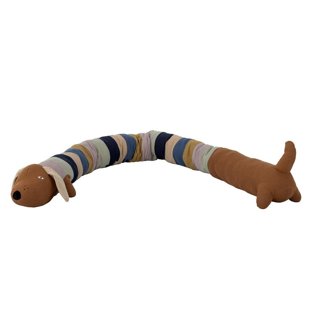 Bloomingville Kuscheltier Charlie, Stofftier Hund 2m Baumwolle Zugluftstopper ab Geburt