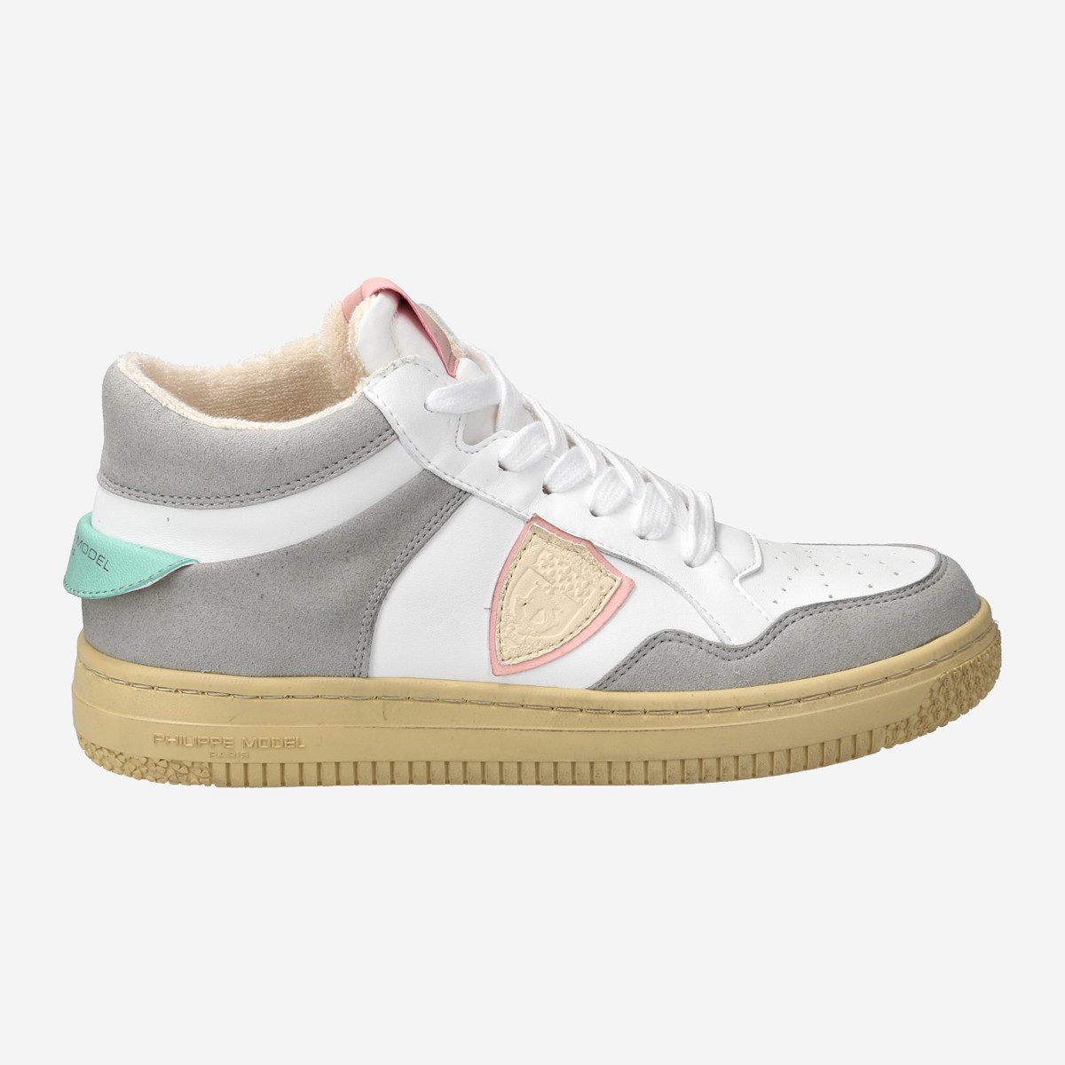 Philippe Model LYON MID, Sneaker in Weiß,kombiniert für Damen Sneaker