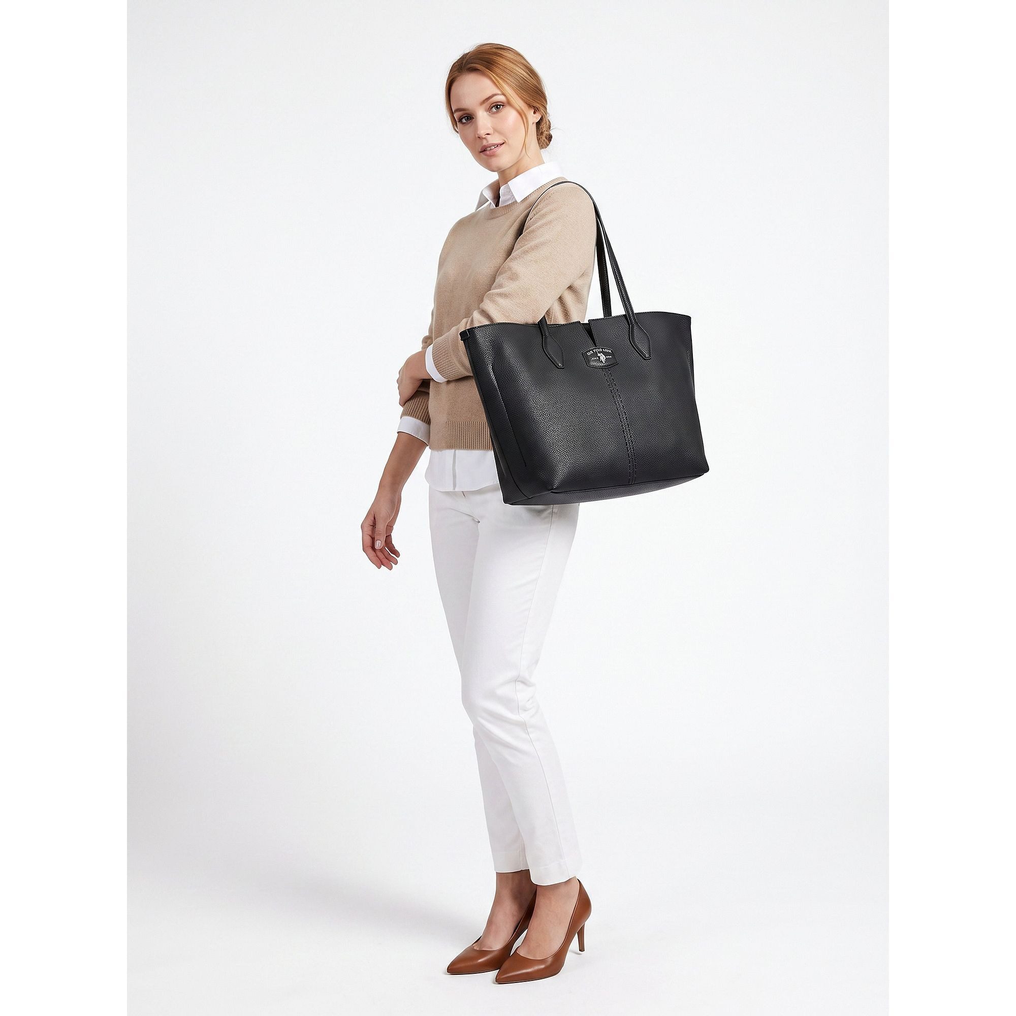 U.S. Polo Assn. Schultertasche Chestnut, Polyurethan