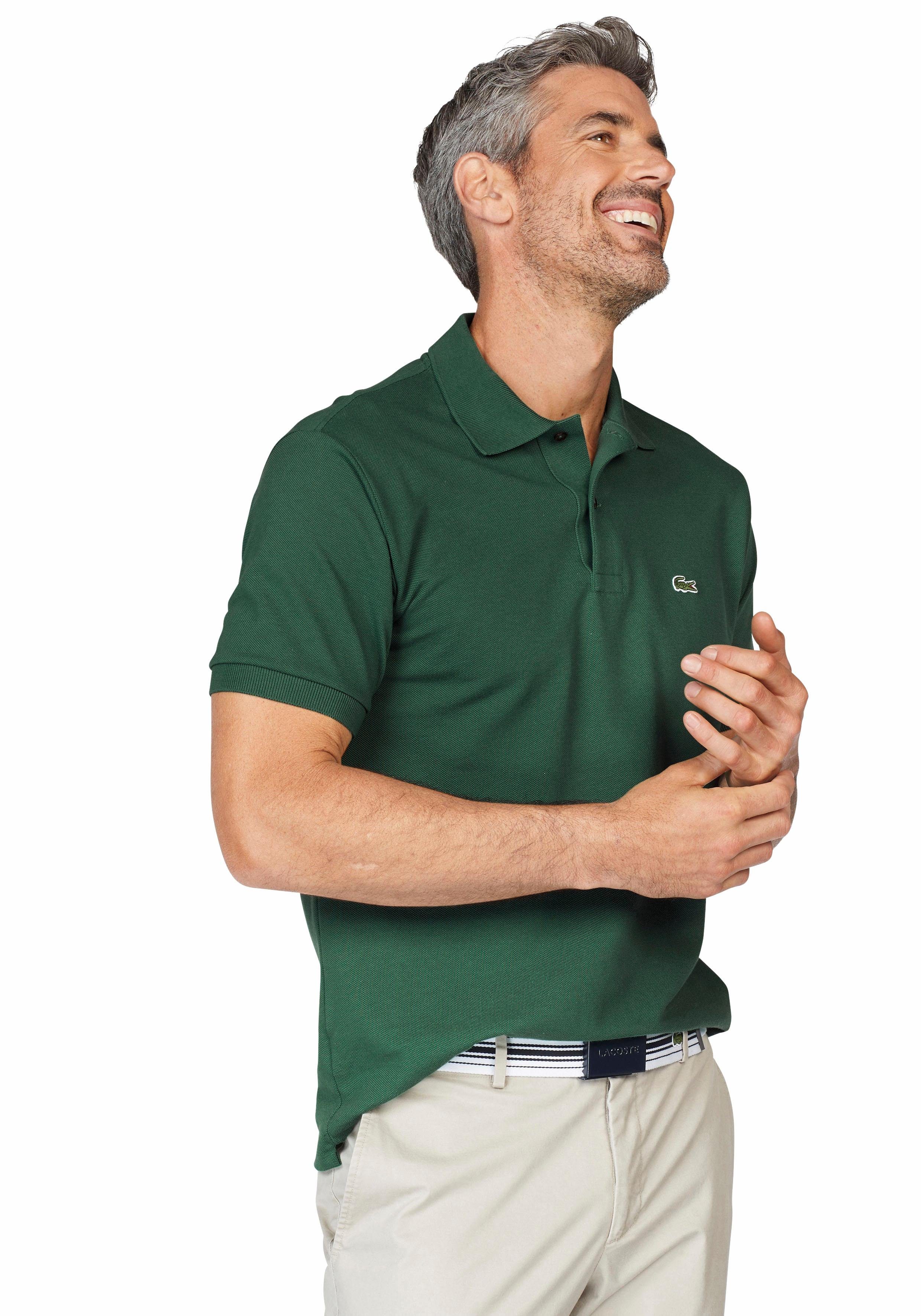 Lacoste Poloshirt (1-tlg) mit Knöpfen in Perlmuttoptik