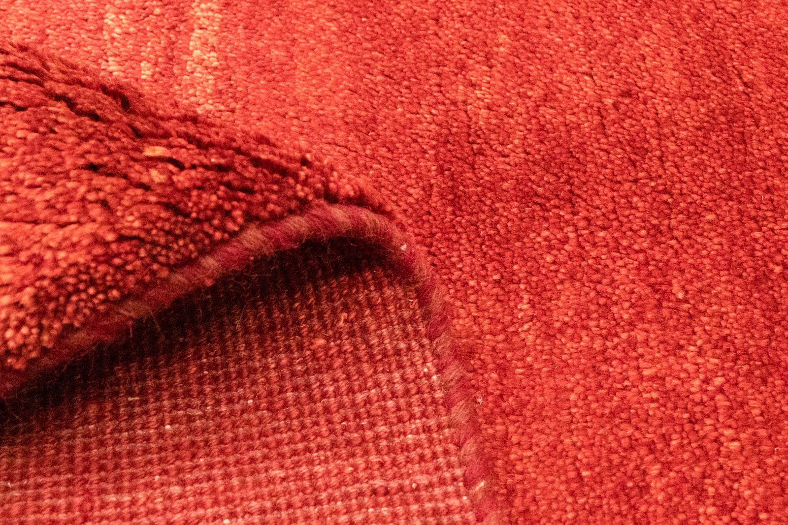 handgeknüpft rot, Gabbeh mm, handgeknüpft Teppich Wollteppich morgenland, rechteckig, 18 Höhe: