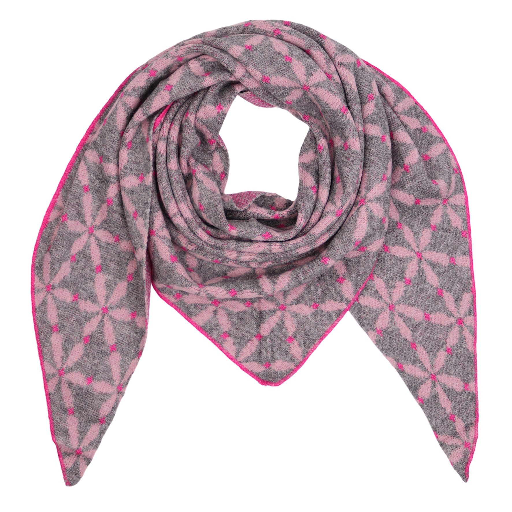 MIRROSI Dreieckstuch kuschliger und warmer Dreiecksschal ca.200x85 cm, (Blu günstig online kaufen