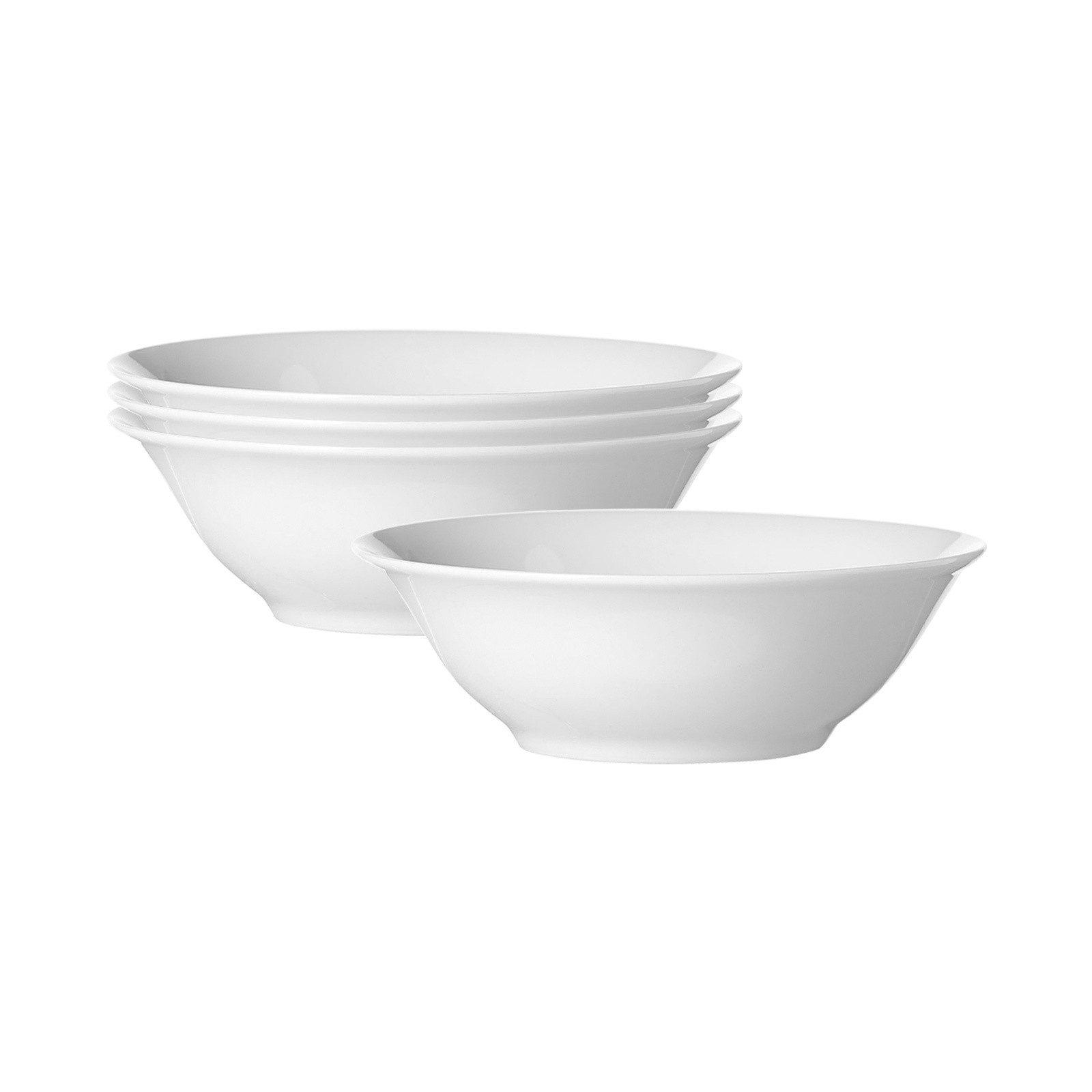 Ritzenhoff & Breker Schale Bianco Servierschalen ø 18 cm 4er Set, Porzellan, (4x Schale, 4-tlg)