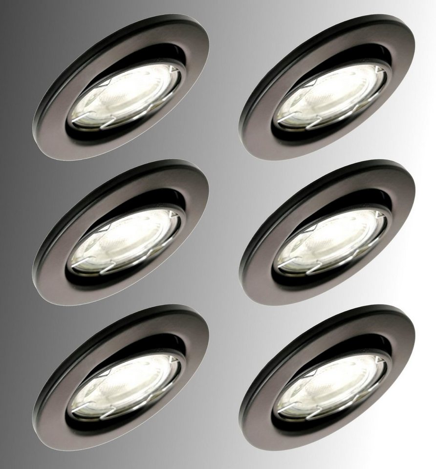 6X 5W LED Einbaustrahler Badleuchte Spot Deckenleuchte Downlight Einbaustrahler