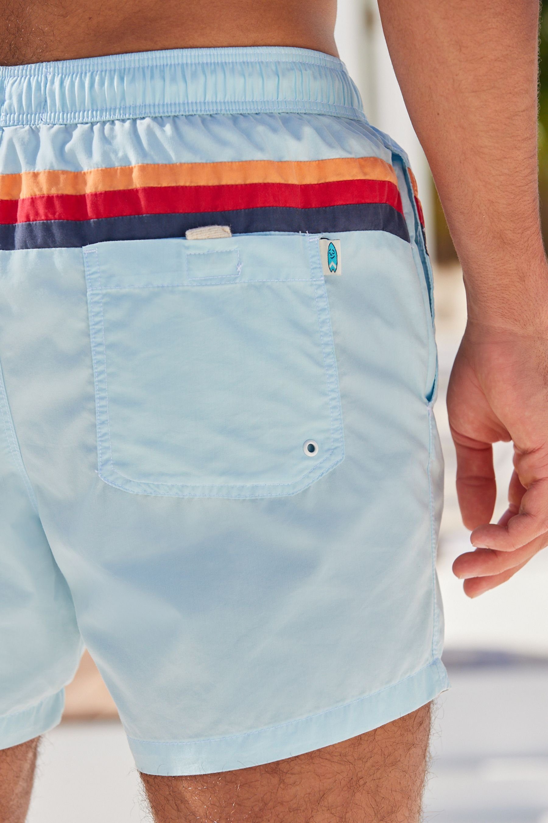 Aqua Blue Stripe (1-St) Badeshorts Next