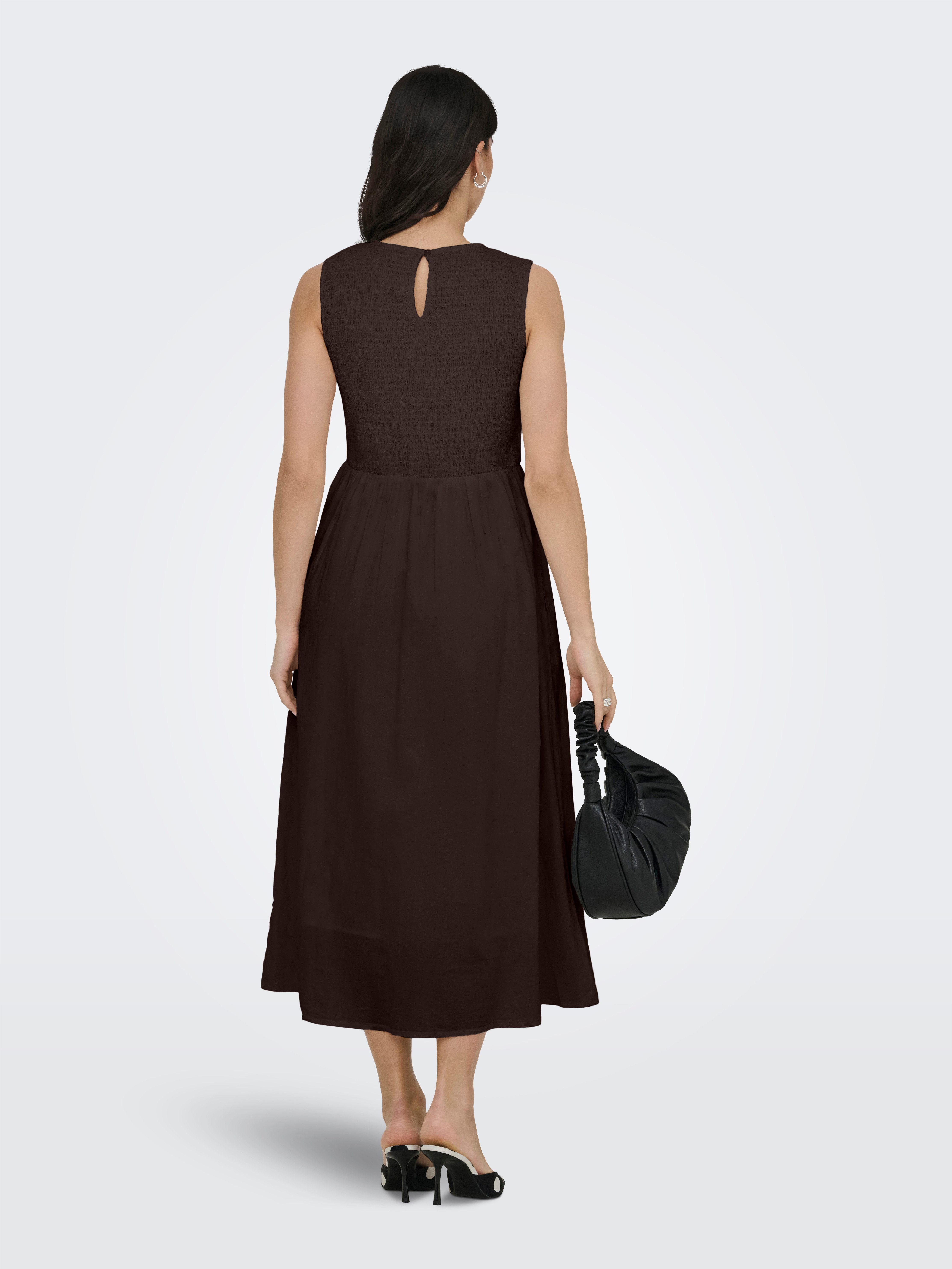 JDY Midikleid JDYDIEGO S/L SMOCK MIDI DRESS WVN NOOS