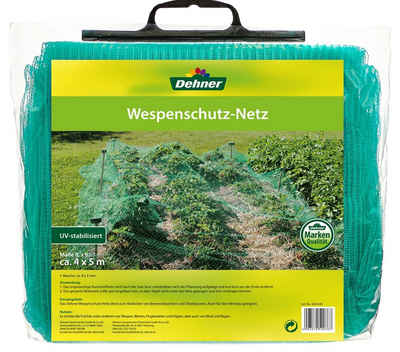 Dehner Pflanzenschutzdach Wespenschutz-Netz, ca. 5 x 4 m, Kunststoff, grün