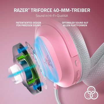 RAZER Gaming-Headset (Anzahl der Artikel: 1, Bluetooth, Dual Wireless TriForce 40mm Mikrofon mit Nierencharakteristik 50h Akku)