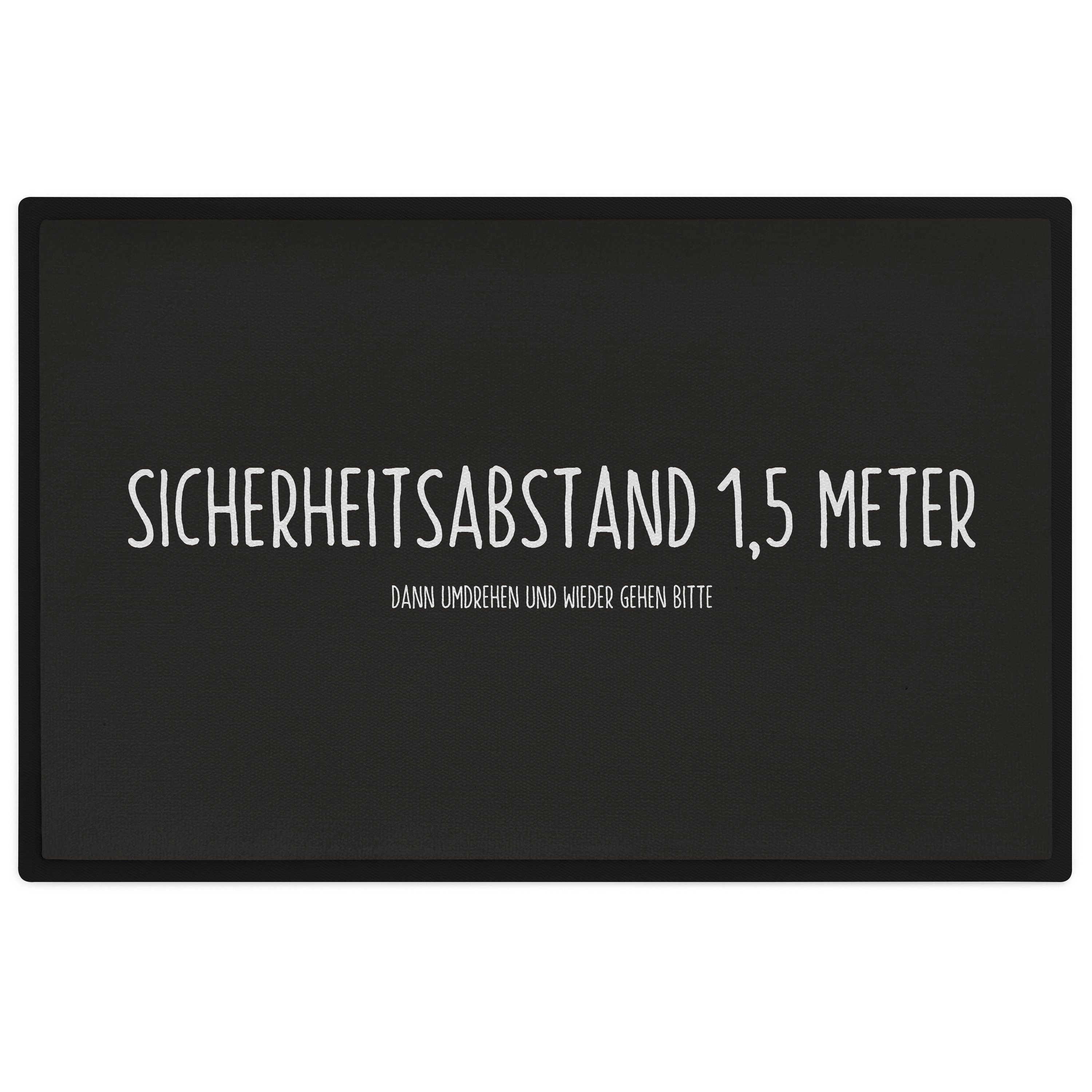 Trendation Fußmatte Lustige Fußmatten Sicherheitsabstand Spruch Willkommen Humor