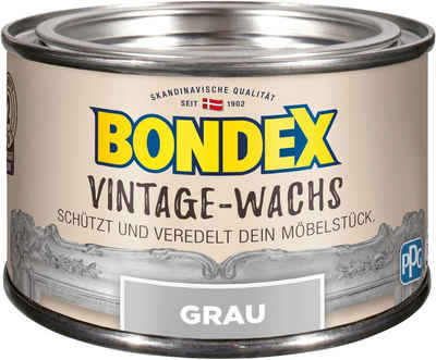 Bondex VINTAGE-WACHS Grau Schutzwachs, zum Schutz und Veredelung der Möbelstücke, 0,25 l