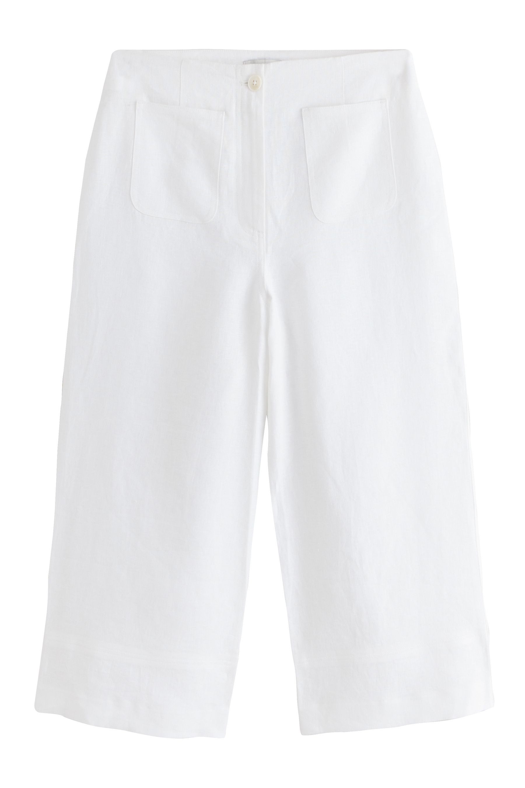 Next Palazzohose N. Premium verkürzte Hose mit weitem Bein (1-tlg)