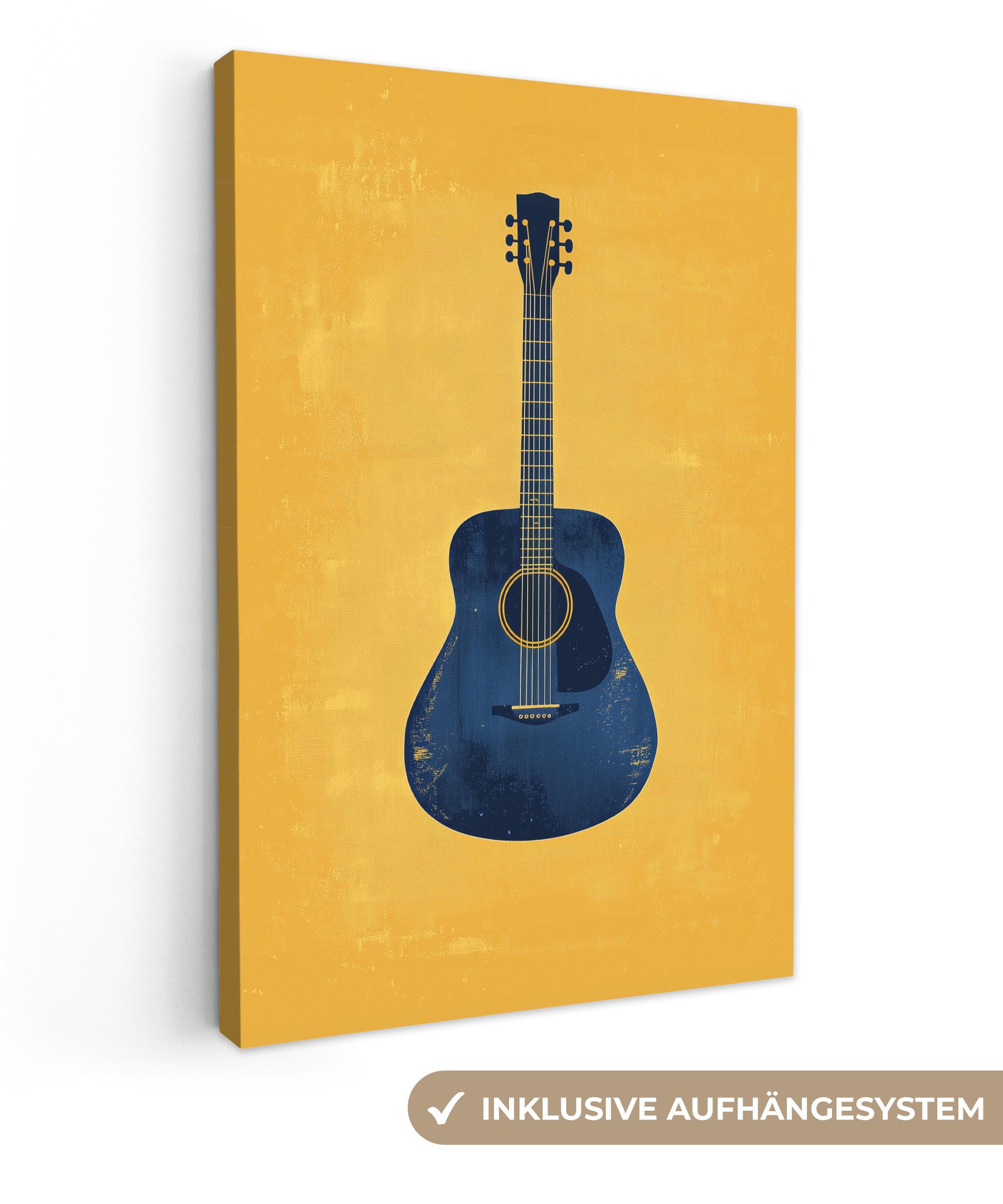 OneMillionCanvasses® Leinwandbild Gitarre - Akustisch - günstig online kaufen