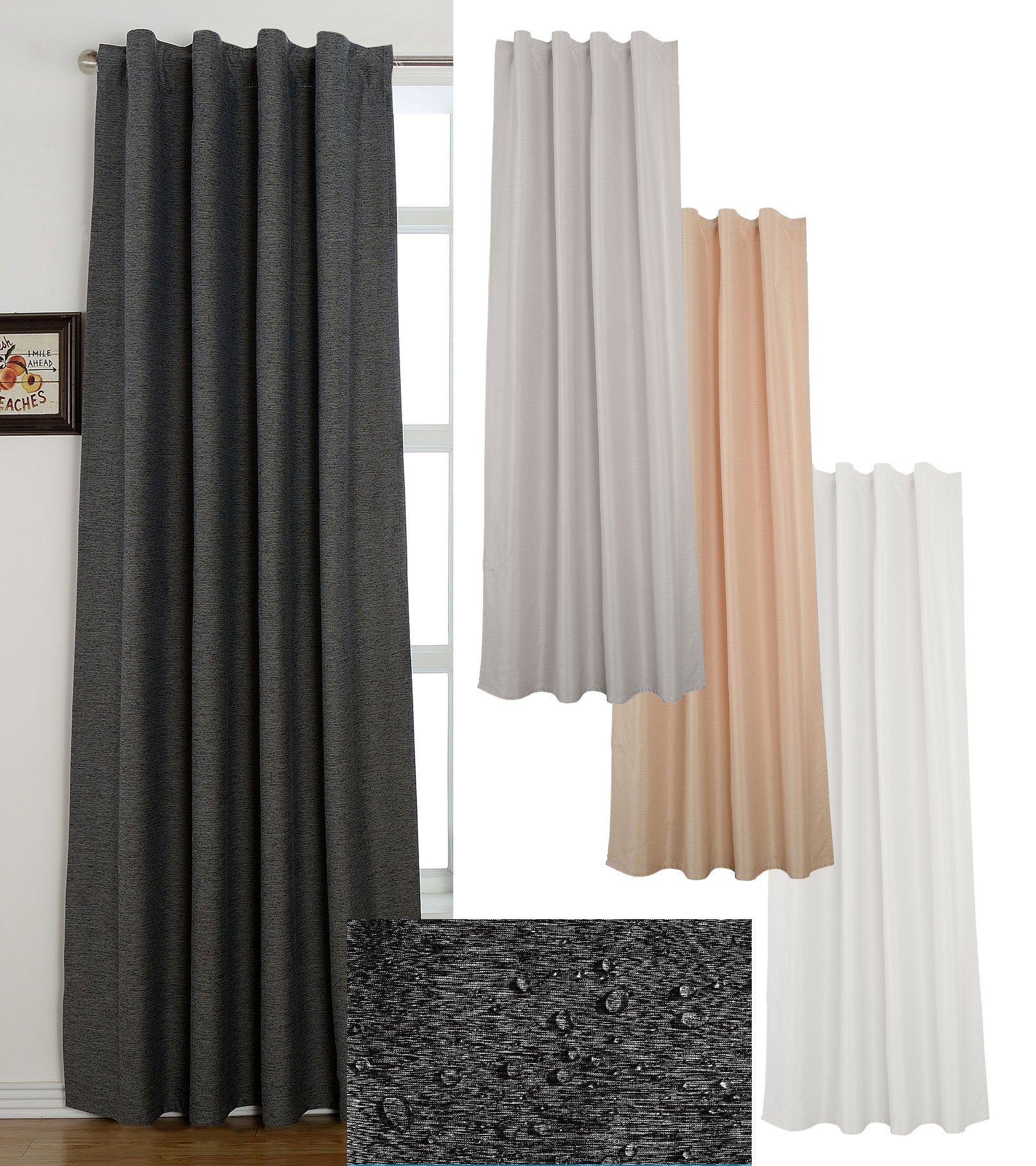 Gardinenbox Vorhang (1 St), verdecketeSchlaufen, verdunkelnd, Jacquard, Thermo Jacquard Oslo Polar Fleece Verdunkelung Schmutzabweisend 20460. Reduzierter Preis € 7,99. Unverbindliche Preisempfehlung € 25,99