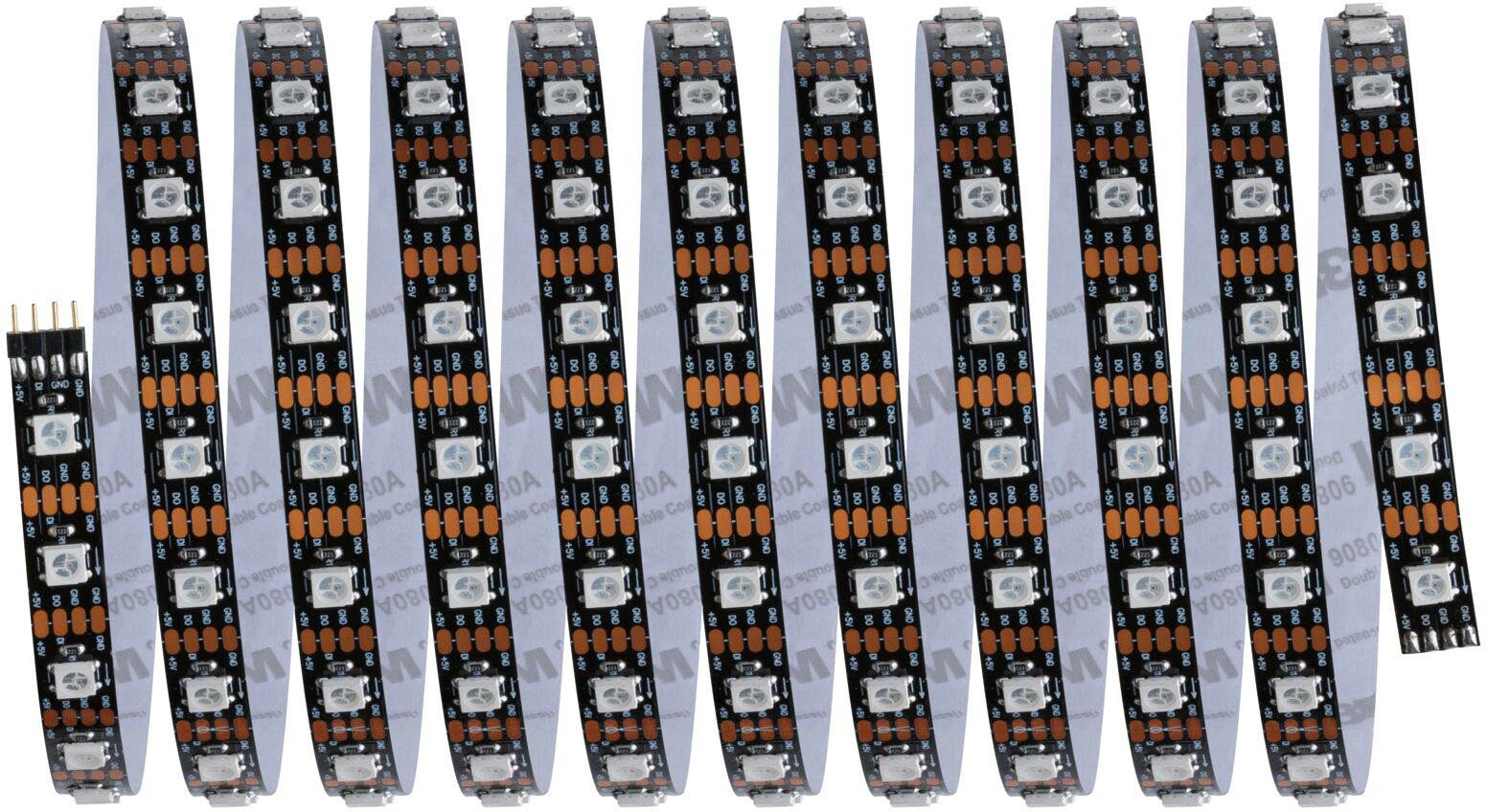 Paulmann LED-Streifen Dynamic Rainbow RGB 1,5m 3W 60LEDs/m 5VA, 1-flammig – Bild 4 von 5