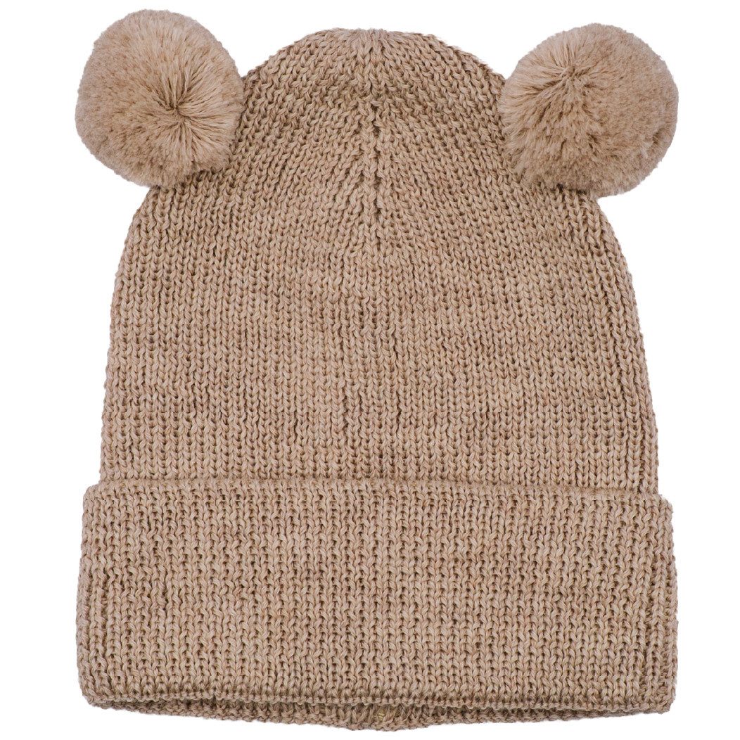 Blätterschming Beanie Mütze 100% Merinowolle (1-St)