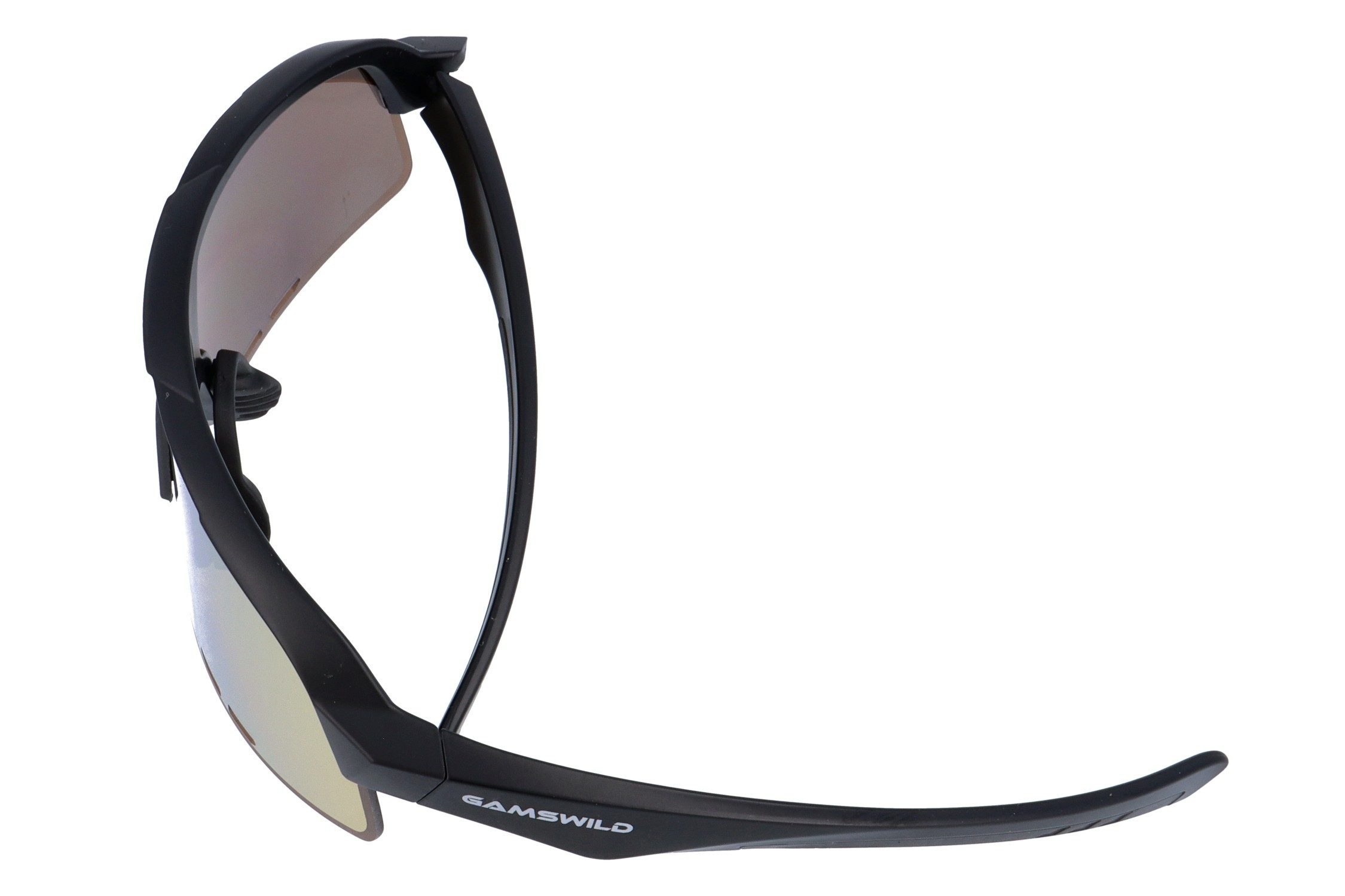 Gamswild Sonnenbrille UV400 Sonnenbrille Skibrille Fahrradbrille extra große Scheibe Damen Herren Modell WS6046 in blau, schwarz und pink