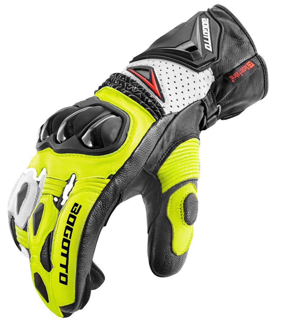 Bogotto Motorradhandschuhe Sugello perforierte Motorradhandschuhe reflektie günstig online kaufen