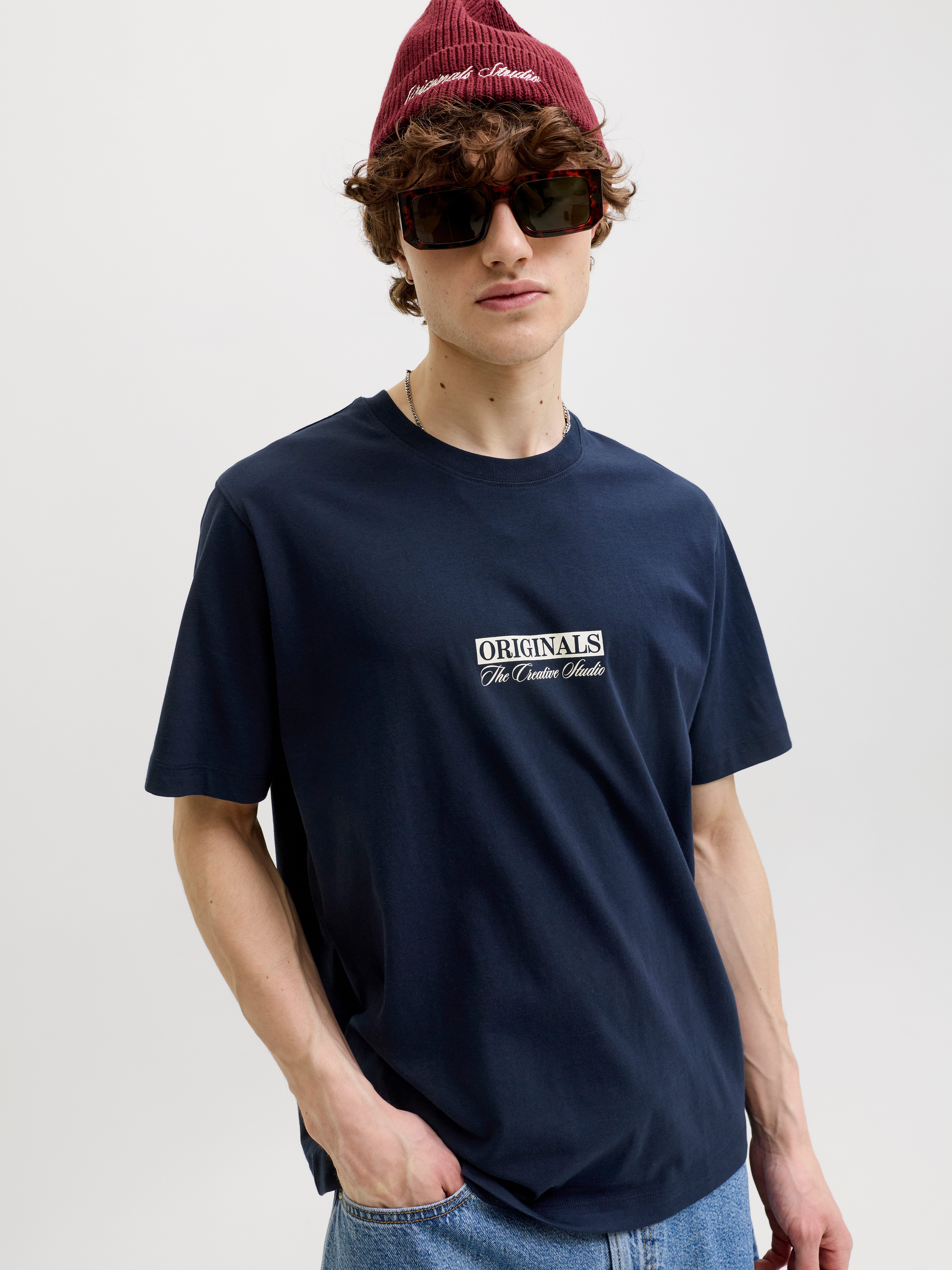 Jack & Jones T-Shirt JORSAVONA BOX TEE SS CN STYD SS26 Baumwolle, regular fit