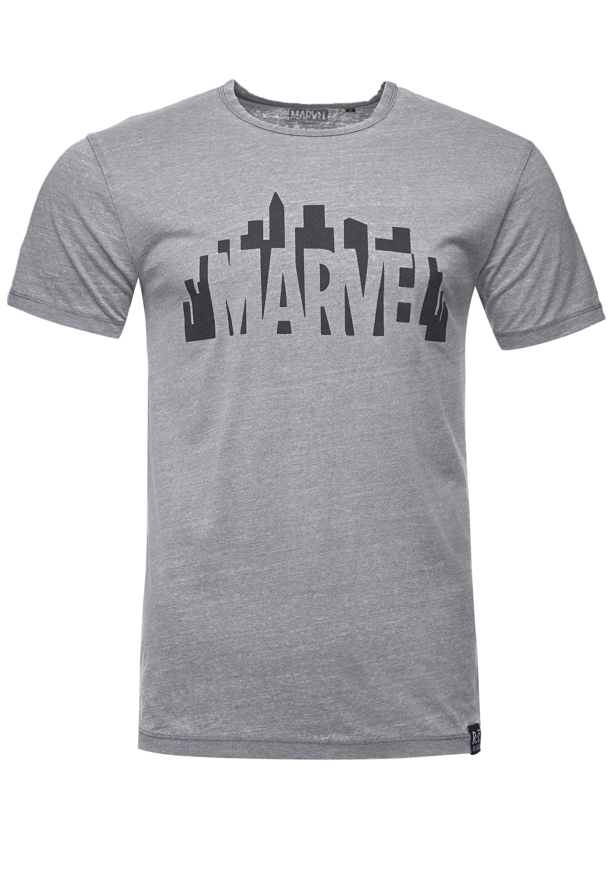 T-Shirt Marvel City Logo Light Grey