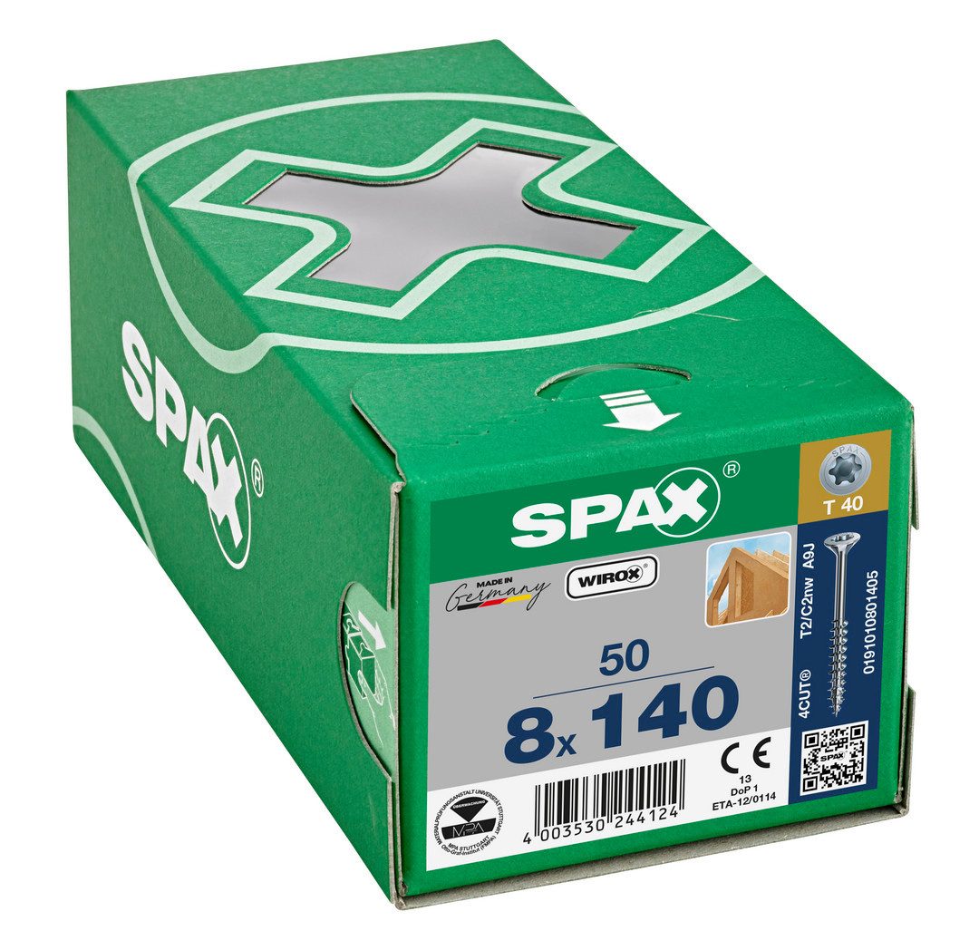 SPAX Schrauben-Set Universalschraube HI.FORCE, Senkkopf, WIROX, T-STAR plus Teilgewinde