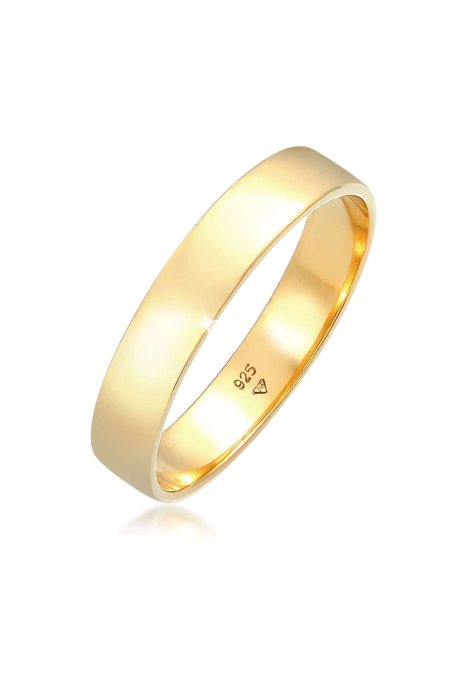 Kuzzoi Silberring Bandring Herrenring Freundschaftsring 925 Silber Gold