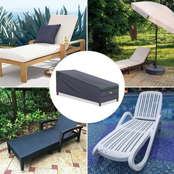 Sekey Gartenmöbel-Schutzhülle Abdeckung Gartenliege Sonnenliege Liegestuhl, für Gartenliege Rattan, Liegestuhl Balkon, Sonnenliege Holz