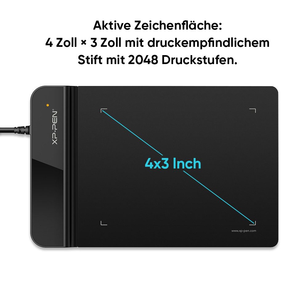 XP-PEN Star G430 Grafiktablett (2048 Druckstufen)