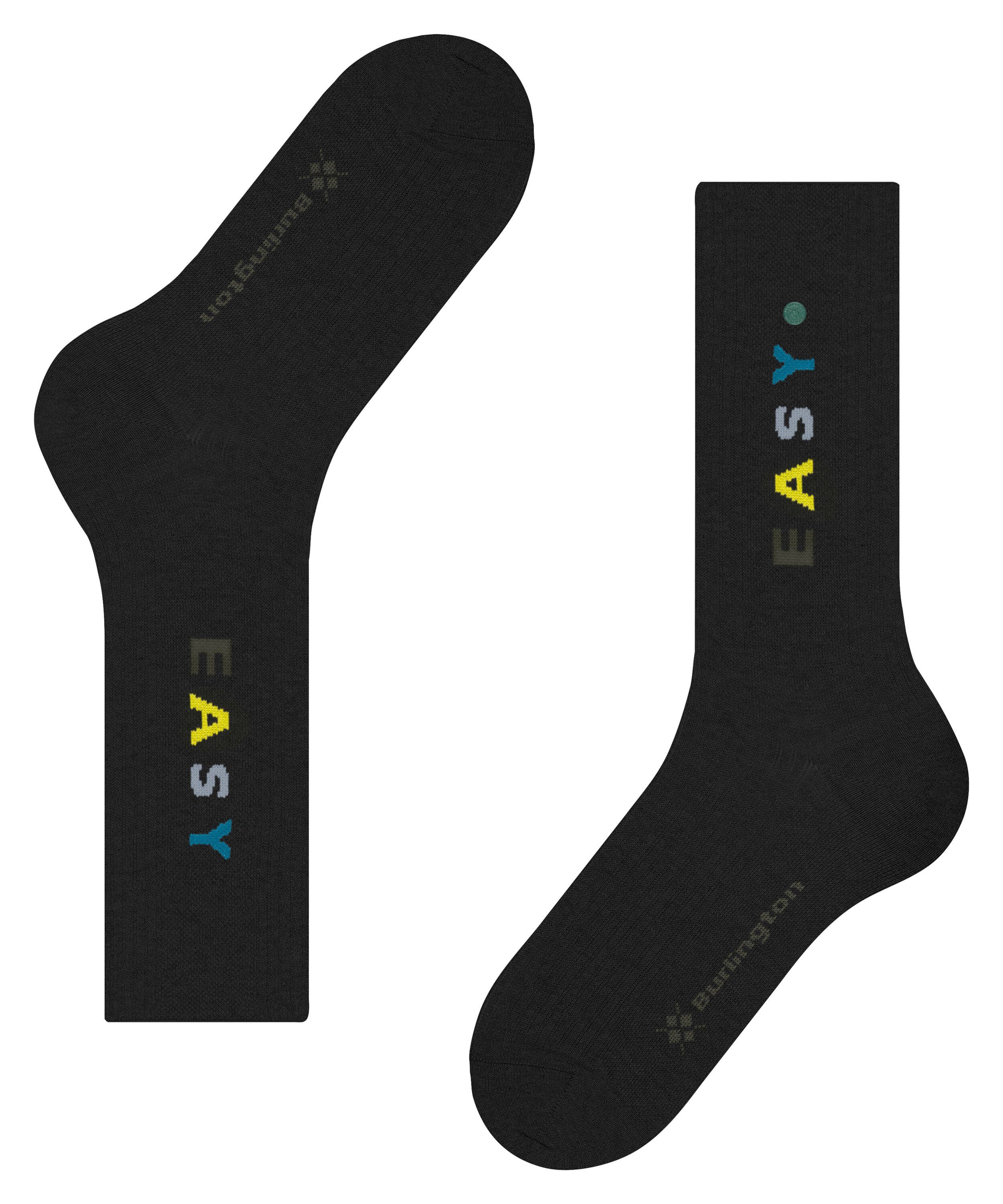 (3000) black Burlington Socken EASY (1-Paar)