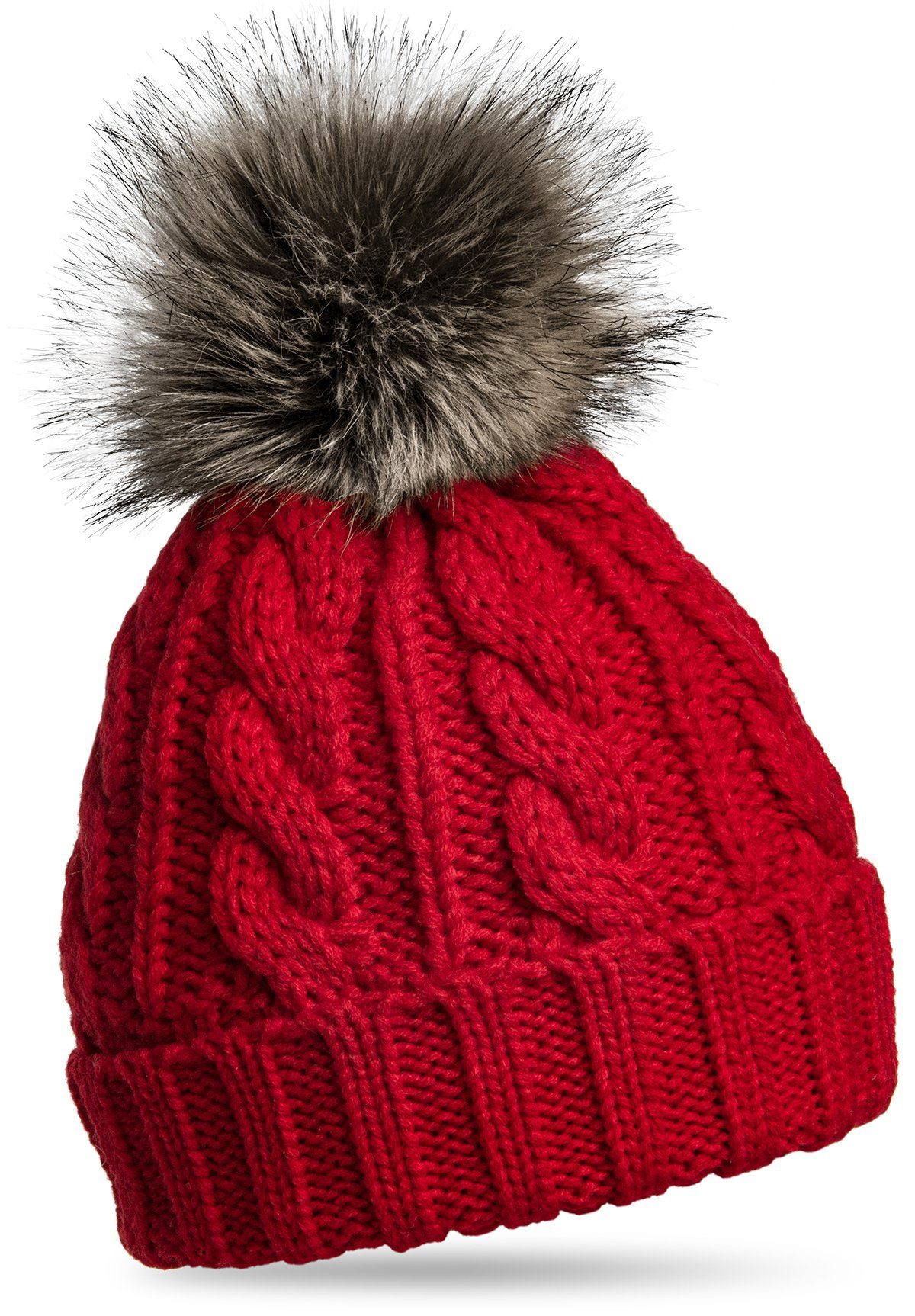 Caspar Bommelmütze MU104 Damen Winter Strickmütze günstig online kaufen