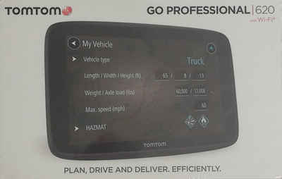 TomTom GO Professional 620 LKW-Navigationsgerät (Europa 48 Länder, Bluetooth, Wi-Fi, Lifetime Map Updates, Fahrzeug-Optionen)